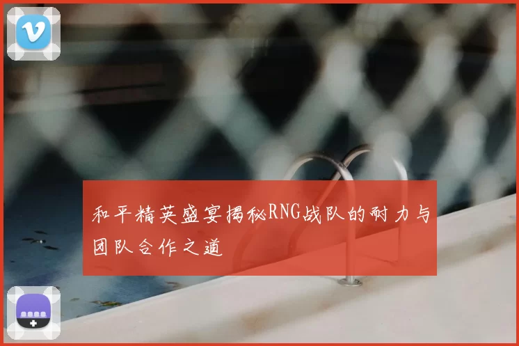 和平精英盛宴揭秘RNG战队的耐力与团队合作之道