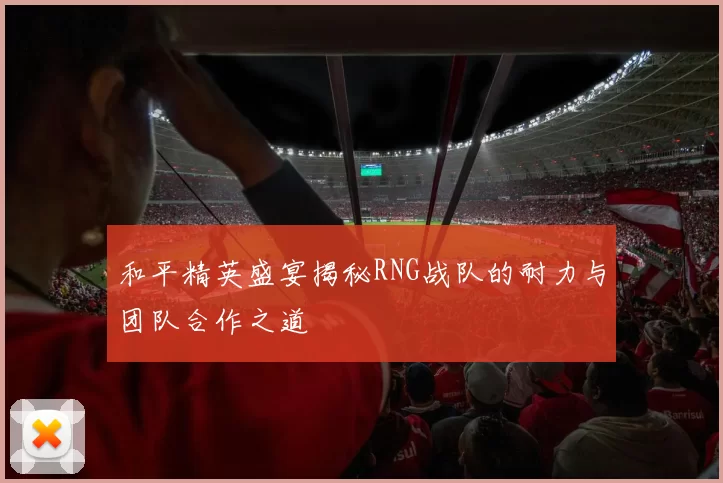 和平精英盛宴揭秘RNG战队的耐力与团队合作之道